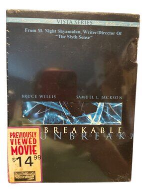 Unbreakable Vista Series DVD Bruce Willis Samuel L. Jackson M. Night Shyamalan